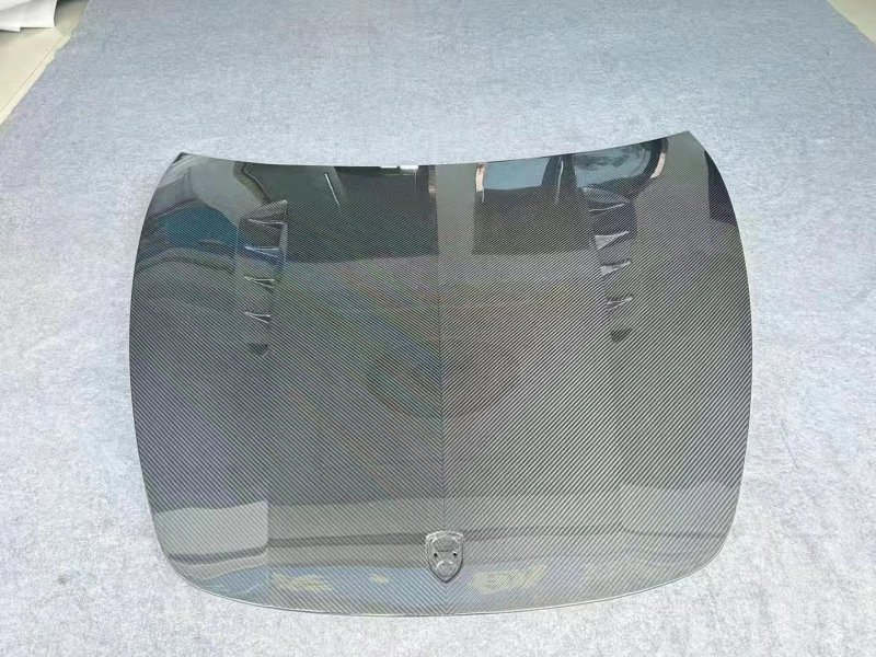 2017-2019 for  Panamera 971 Topcar Style Dry Carbon Fiber Bonnet & Front Luggage Compartment New Condition Cover